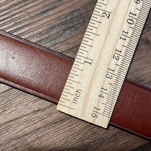 The Ritz Accessory Collection Genuine Leather Tan Cognac Color Belt - Picture 15 of 15